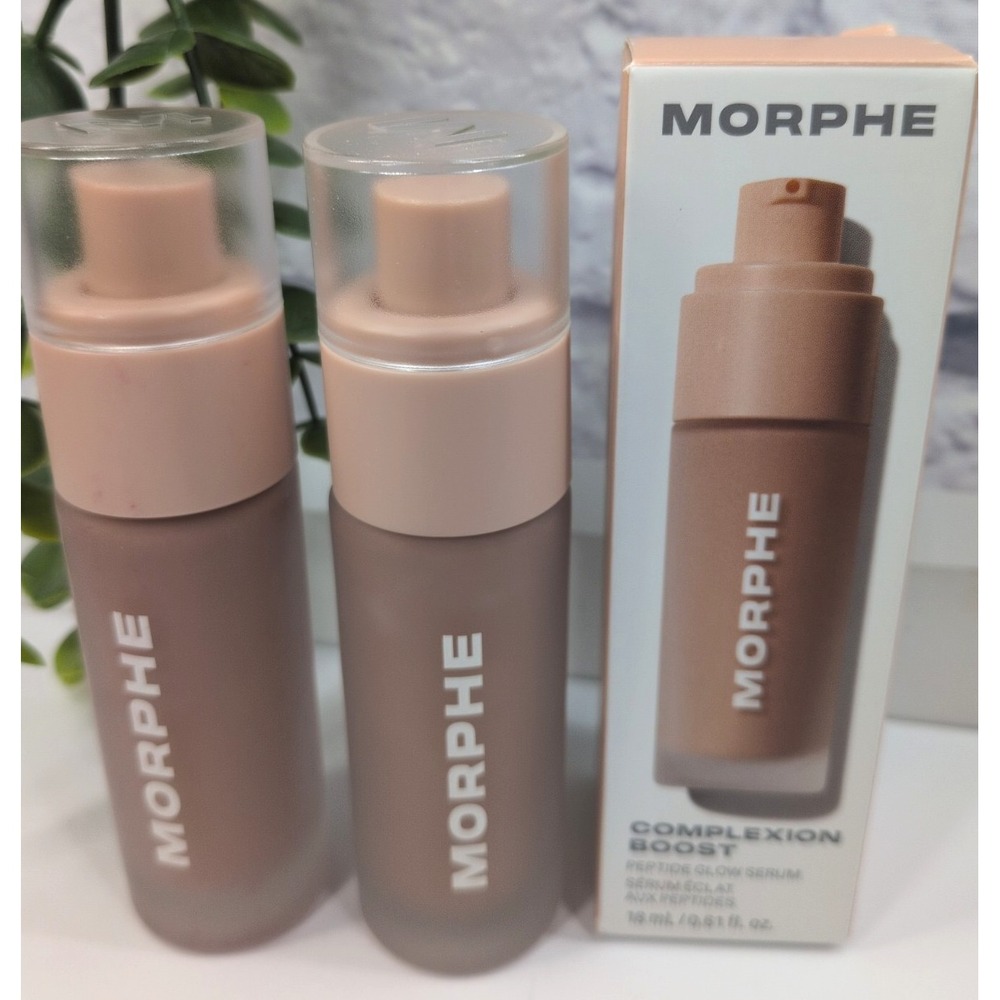 NEW LOT 2 PULSE ROSE🌿Morphe Complexion Boost Peptide Glow Serum Foundation Face